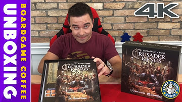 Crusader Kings Board Game 4K unboxing