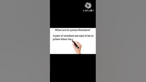 Co-prime numbers/ DEFINITION/ #maths #cbse #education #definition