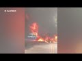 Veja imagens dos ataques de milicianos que destruíram 35 ônibus no Rio de Janeiro
