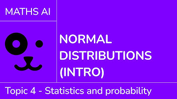 Normal distributions -intro [IB Maths AI SL/HL]