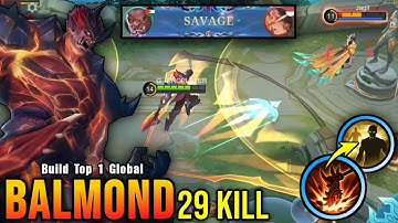 29 Kills + SAVAGE!! Balmond with Flicker 100% Deadly Combo!! - Build Top 1 Global Balmond ~ MLBB