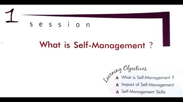 Class 9 IT: Part A Unit 2 Session 1What is Self-Management? Solution @kishaneducators​