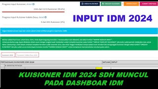 INPUT KUISIONER  IDM 2024 ( ONLINE /OFFLINE )