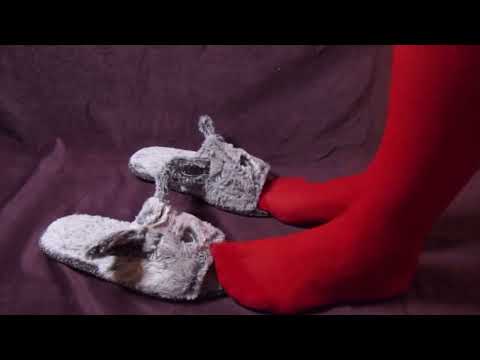 Nylon Feet Play Savi Vaizdai Part 138 Feet And Nice Slippers Slippers Stocking Nylon