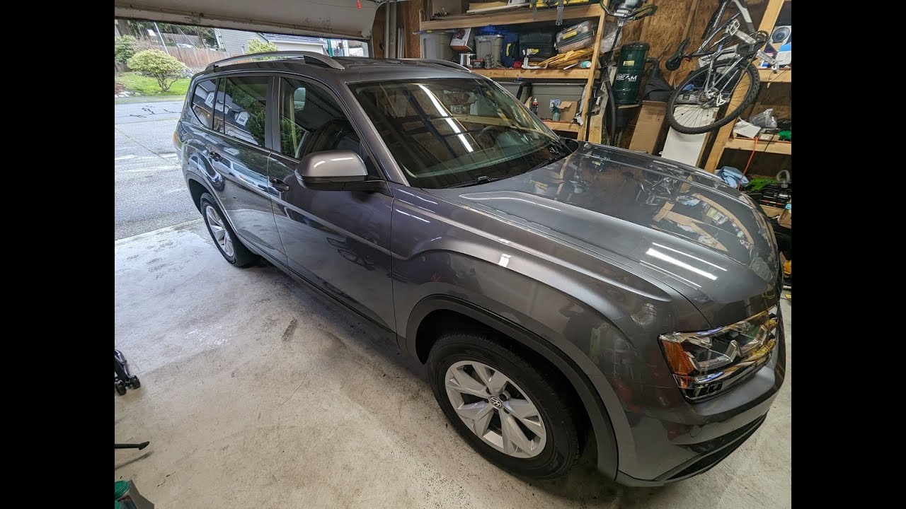Dirty Stained VW Atlas Exterior Car Detail Pt 9 finishing and walk thru