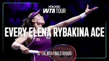 Elena Rybakina Acing the 2025 WTA Finals Riyadh