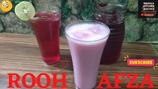 How to Make Rooh Afza at Home | Rooh Afza Recipes | rooh afza drink recipes | summer drink recipes