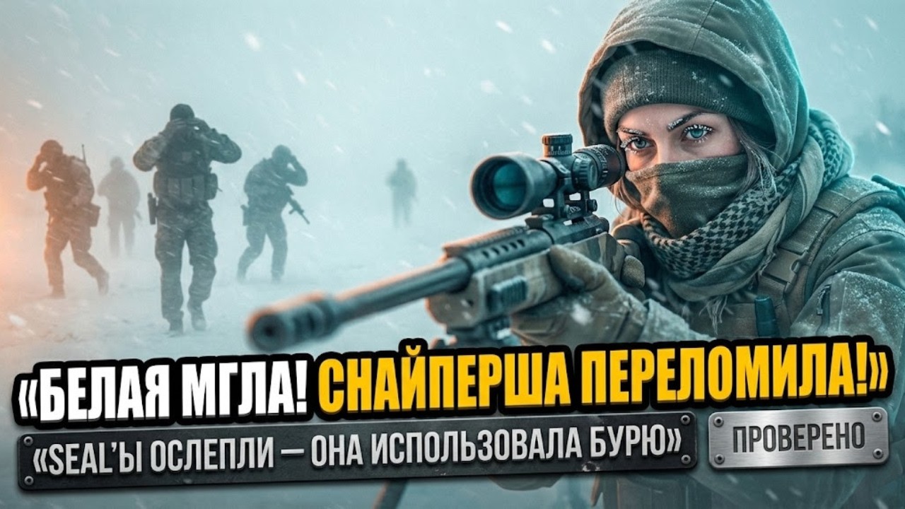«БЕЛЫЙ БУРЯ!» ТЮЛЕНИ ОСЛЕПЛЕНЫ — ЖЕНЩИНА-СНАЙПЕР ИСПОЛЬЗОВАЛА БУРЮ, ЧТОБЫ ПЕРЕВЕРНУТЬ ХОД БОЯ