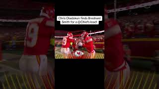 Chris Oladokun finds Breshard Smith for a @Chiefs lead! #fyp #fypシ #foryourpage #nfl #football