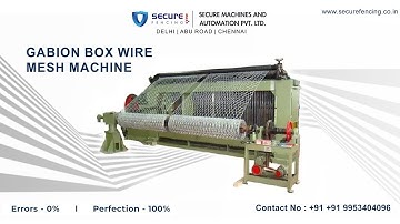 Gabion box machine | Gabion mesh machine | Hexagonal wire mesh machine | +91-9953404096