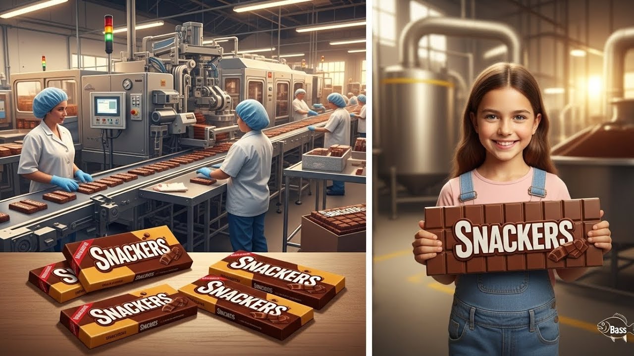 Inside a Modern American Snickers Chocolate Factory | Full Production Process