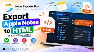 How to bulk export Apple Notes to HTML on Mac
