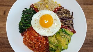 맛있는 비빔밥 만들기 l 5분만에 비빔밥 마스터하기