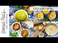 4 Cozy Fall Soup Recipes | Lightened up + Meal Prep Tips