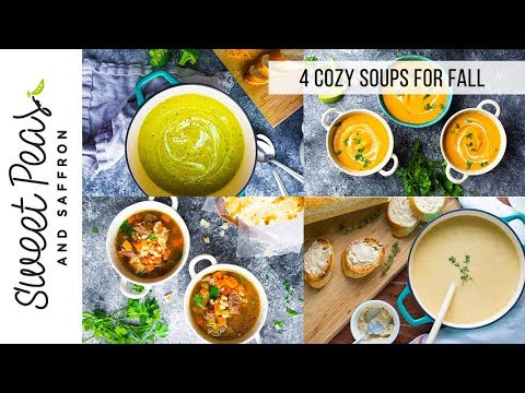 4 Cozy Fall Soup Recipes | Lightened up + Meal Prep Tips