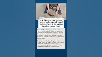 Dikaitkan Tanda Kiamat, Penduduk Suriah Ramai-ramai Berburu Emas di Gundukan Berkilau Sungai Eufrat