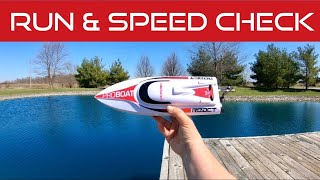 ProBoat React 17 RC Boat Run & Speed Check