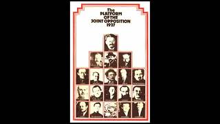 Platform of the Joint opposition by Leon Trotsky AUDIOBOOK