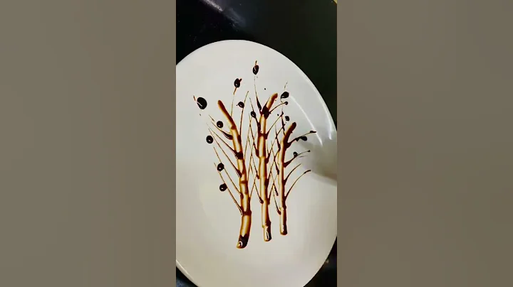 Simple sauce plating || Plating Techniques #sauceplating#technique#arts  #shorts