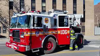 FDNY FAST START EVERYONE GOES GUARDIANS OF GREENPOINT Awesome Engine 238, Tiller Ladder 106 NYC