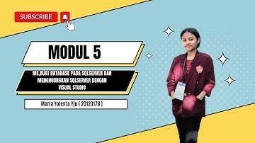 Modul 5. Membuat Database pada SQLSERVER dan Menghubungkan SQLSERVER dendang Studio