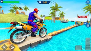 Superhero Bike Stunt Racing 3d | Impossible Bike Stunt On Tricky Tracks screenshot 2