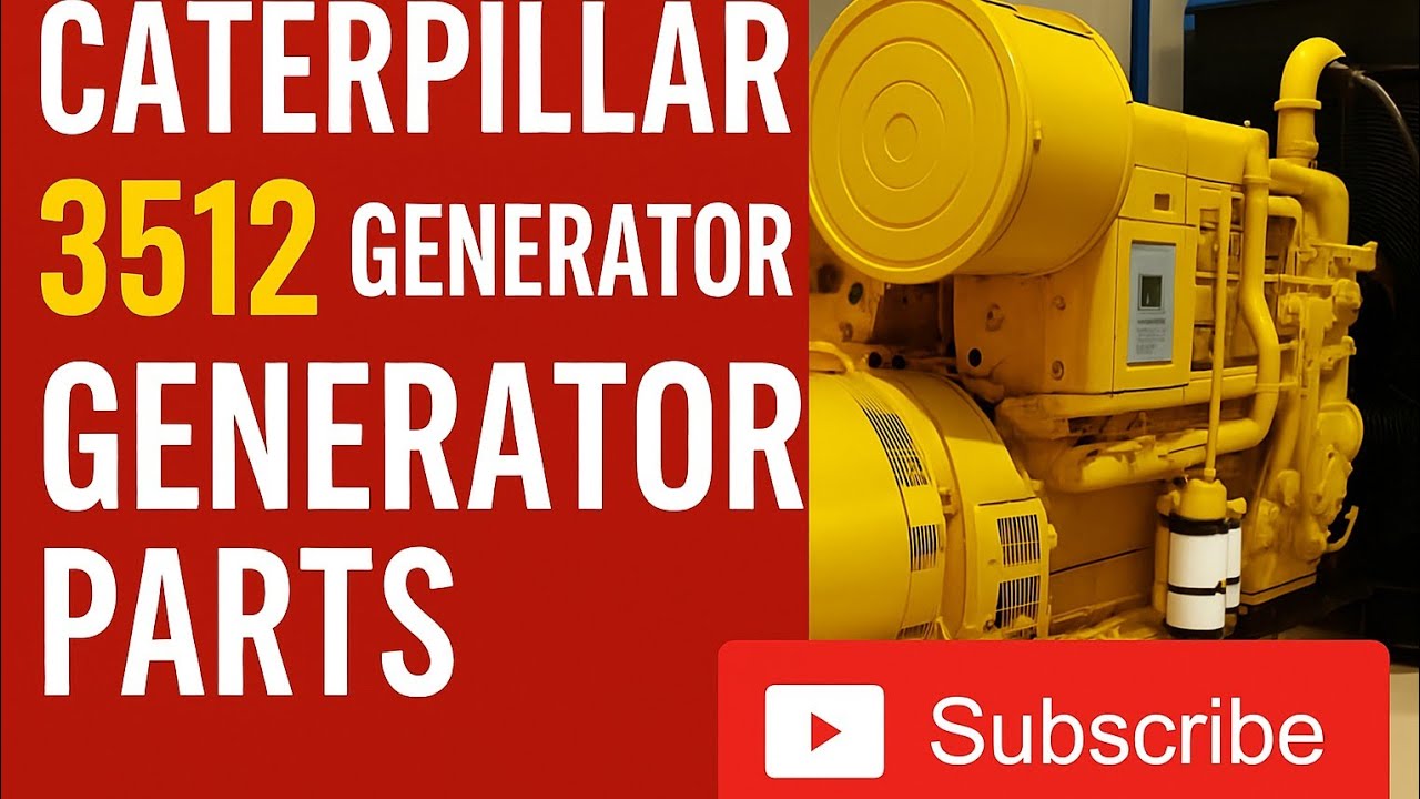 Caterpillar 3512 Generator Parts Explained | Real Field Work | Diesel Engine, Panel, Cooling