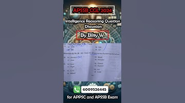 APSSB CGL 2024 I INTELLIGENCE REASONING I by Biky Sir #apssb #apssbcgl #apssbreasoning