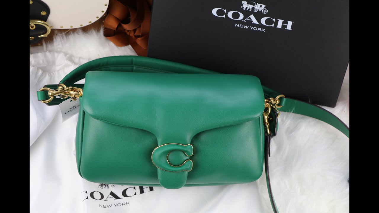 Coach Pillow Tabby 26 Green My lockdown unboxing and reveal YouTube