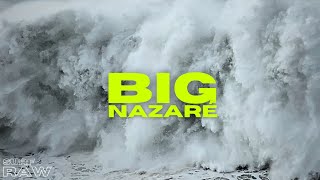 NAZARÉ BIG WAVES  FIRST BIG SWELL OF THE SEASON  epic drone view