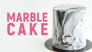 How to make marble fondant cake | Perfect cake design | Step-by-step guide