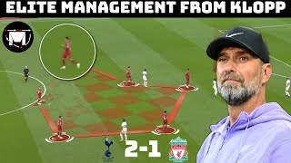 Tactical Analysis : Tottenham 2-1 Liverpool | World Class Game Management From Klopp |
