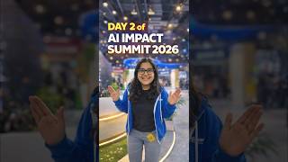 Day 2 at AI impact Summit ❤️ #aisummit2026 #aiimpactsummit2026