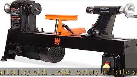 WEN LA3424 4.5-Amp 12-Inch by 18-Inch 5-Speed Benchtop Wood Lathe , Black