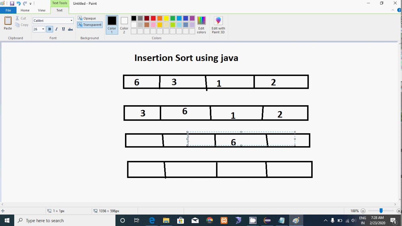 Insertion Sort Using Java in Hindi Part1 YouTube