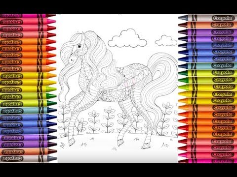 Horse Coloring Page For Kids Learn To Color And Paint Youtube