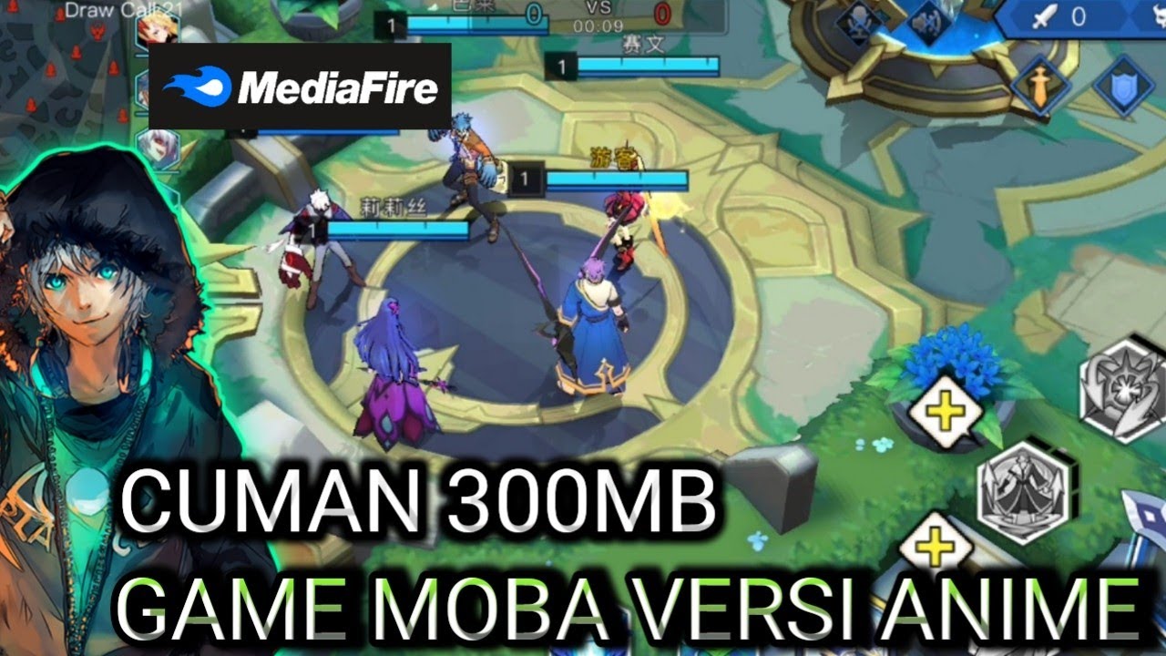 GAME MOBA VERSI ANIME CUMAN 300MB OFFLINE - YouTube