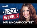 NFL Week 5 Game Predictions | SBR's Pick 6 Contest Picks