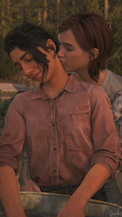 The Most Iconic Moment Of Ellie When She Kiss Dina - The Last Of Us Part 2 Remastered PS5 #shorts
