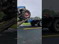 Heavy Equipment Accident Causes Damage and Delays Transport#HeavyEquipment #Accident #Transport