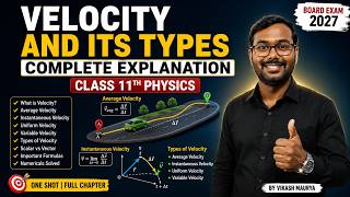 Velocity and Average Velocity | Instantaneous Velocity | Uniform Velocity | Variable Velocity | 11th