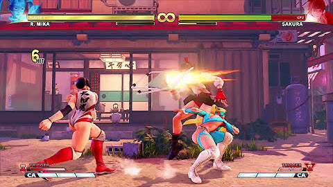 STREET FIGHTER V Arcade edition R Mika BNB combo V Trigger 2