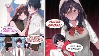 [Manga Dub] I lent my shoulder to a model who was feeling sick on the train, but the next day...