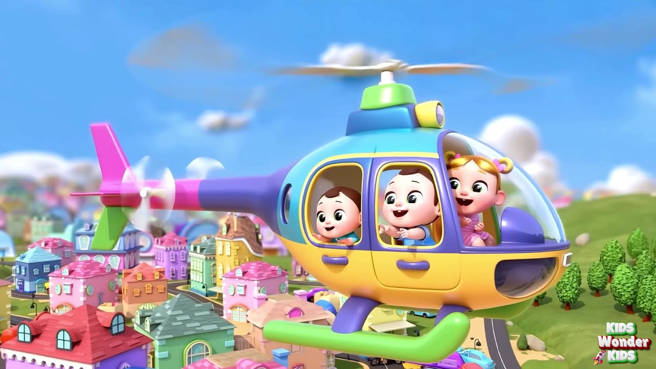 🚁✨☁️ Whirly-Bird Flying High! Lucky the Lark’s Helicopter Adventure Rhyme