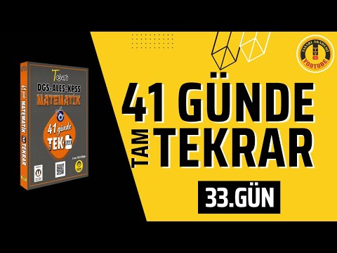 41 GÜNDE TAM TEK.RAR - 33. GÜN (İŞLEM-MODÜLER ARİTMETİK)