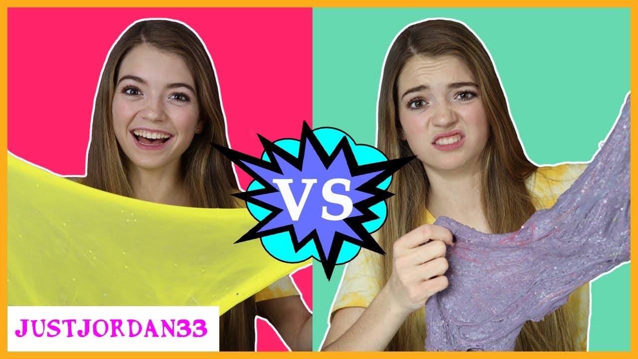 One Day Old Slime Vs One Year Old Mystery Slime / JustJordan33 YouTube