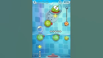 Cut The Rope Experiments Bath Time level 19 Walkthrough