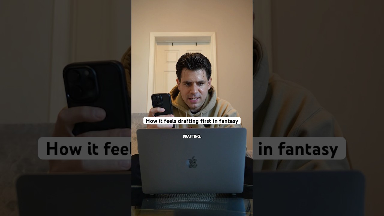 How it feels drafting first in fantasy 