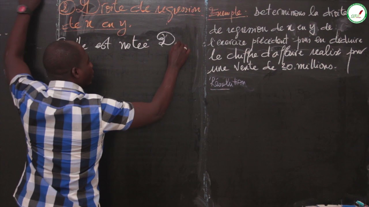 Cours - Terminale L - Mathématiques: Statistique / Suite 2 / M. Mbow