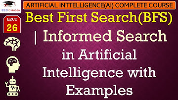 L26: Best First Search(BFS) | Informed Search in Artificial Intelligence with Examples | AI Lectures